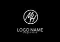 MH Simple Logo Design Concept