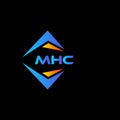 MHC abstract technology logo design on Black background. MHC creative initials letter logo concept Royalty Free Stock Photo