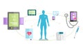 Mhealth Technologies System Icon Flat Isolated