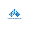 MHP letter logo design on WHITE background. MHP creative initials letter logo concept. MHP letter design Royalty Free Stock Photo
