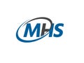 MHS letter creative modern elegant logo design Royalty Free Stock Photo