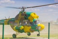 MI-2 Helicopter on Air During Aviation Sport Event Royalty Free Stock Photo