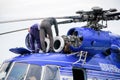 MI 17 Helicopter engine repair Royalty Free Stock Photo