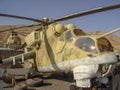 Mi-24 helicopter gunship in Afghanistan