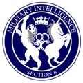 MI6 Logo Button Royalty Free Stock Photo