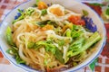 ( Mi Quang) noodle with meat, vegetable, fish, chicken and spices