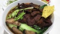 Mi vit tiem. Vietnamese vegan mock duck noodle soup