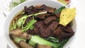 Mi vit tiem. Vietnamese vegan mock duck noodle soup