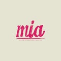 MIA Logo. Feminine Logo. Letter Logo Wordmark Logo.