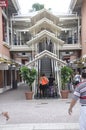 Miami,august 9th:Bayside Shopping Center Stair from Miami in Florida USA Royalty Free Stock Photo