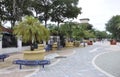 Miami,august 9th: Little Havana Community Plaza from Miami in Florida USA Royalty Free Stock Photo