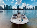 Miami Bay Boat Royalty Free Stock Photo