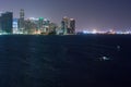 Miami Bayfront Skyline and Port at Night