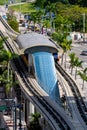 Miami Bayside metro stop platform