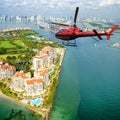 Miami beach from above, Florida