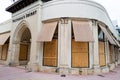 Miami Beach, FL, USA - JUNE 7, 2020: Victoria Secret store protect storefronts from hurricane or burglars. Nationwide