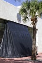 Buildings boarded up for Hurricane Irma Apple Store Lincoln Road