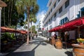 Art Deco buildings on Lincoln Road Mall in Miami Beach, Florida.