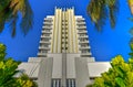 Art Deco Hotel - Miami Beach, Florida Royalty Free Stock Photo