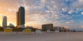 Miami Beach Florida, beautiful summer sunset at the beach Royalty Free Stock Photo