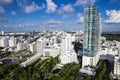 Miami Beach, Florida, USA - Aerial view of The Setai and other hotels near South Beach Royalty Free Stock Photo