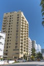 Miami Beach, Florida, USA - Apartment buildings along Collins Avenue Royalty Free Stock Photo