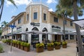 Miami Beach, Florida, USA - Aug 05, 2023: The Cheescake Factory store along Lincoln Road, a pedestrian-friendly street in South