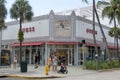 Miami Beach, Florida, USA - A Guess clothing store along Lincoln Road, a pedestrian-friendly street in South Beach