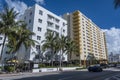 Miami Beach, Florida, USA - Hotel Croydon and Four Freedoms House along Collins Avenue