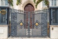 Miami Beach, Florida, USA - May, 2020: The entrance to the Villa Casa Casuarina. The former Gianni Versace Mansion on Royalty Free Stock Photo