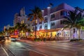 Miami Beach, Florida, USA - Night life in South Beach precinct Royalty Free Stock Photo