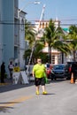 Miami Beach goodwill ambassador walking the streets assisting tourists with questions and directions