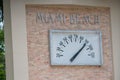 Miami Beach iconic landmark thermometer clock