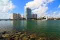 Miami Beach Inter Coastal Waterway Royalty Free Stock Photo