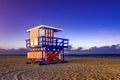 Miami Beach Lifeguard Tower Royalty Free Stock Photo