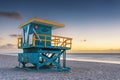 Miami Beach Lifeguard Tower Royalty Free Stock Photo