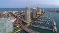 Miami Beach Marina aerial image