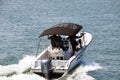 Miami Beach Police Patrol Boat Royalty Free Stock Photo