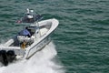 Miami Beach Police Patrol Boat Royalty Free Stock Photo