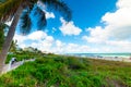 Miami Beach seafront on a cloudy day