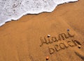 Miami beach sign Royalty Free Stock Photo