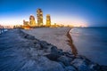 Miami Beach South beach evening beach view, Florida Royalty Free Stock Photo