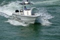 Miami Dade County Police Patrol Boat Royalty Free Stock Photo