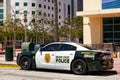 Miami-Dade Police car parked in South Beach