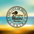 Miami design Royalty Free Stock Photo