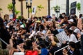 Miami Downtown, FL, USA - JUNE 12, 2020: Black Lives Matter. Students protest in the USA.