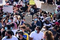 Miami Downtown, FL, USA - MAY 31, 2020: Protesters took to the streets in cities across the U.S. after a white police