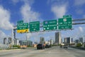 Miami Downtown Florida road signs