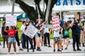 George Floyds death by police brutality protest Black Lives Matter at Downtown Miami FL USA