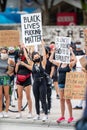 George Floyds death by police brutality protest Black Lives Matter at Downtown Miami FL USA